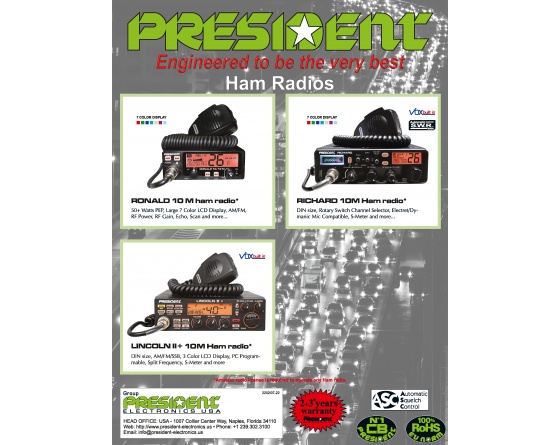 LINCOLN II + - Ham Radio - CB Radio / Ham Radio - President Electronics