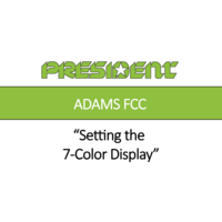 Setting the 7-color display