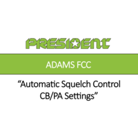 Automatic Squelch Control (ASC), CB/PA Settings