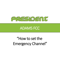 How to set the emergency channel