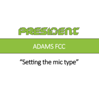 Setting the mic type