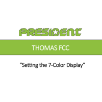 Setting the 7-color display
