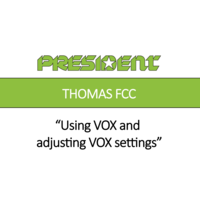 Using VOX and adjusting VOX settings