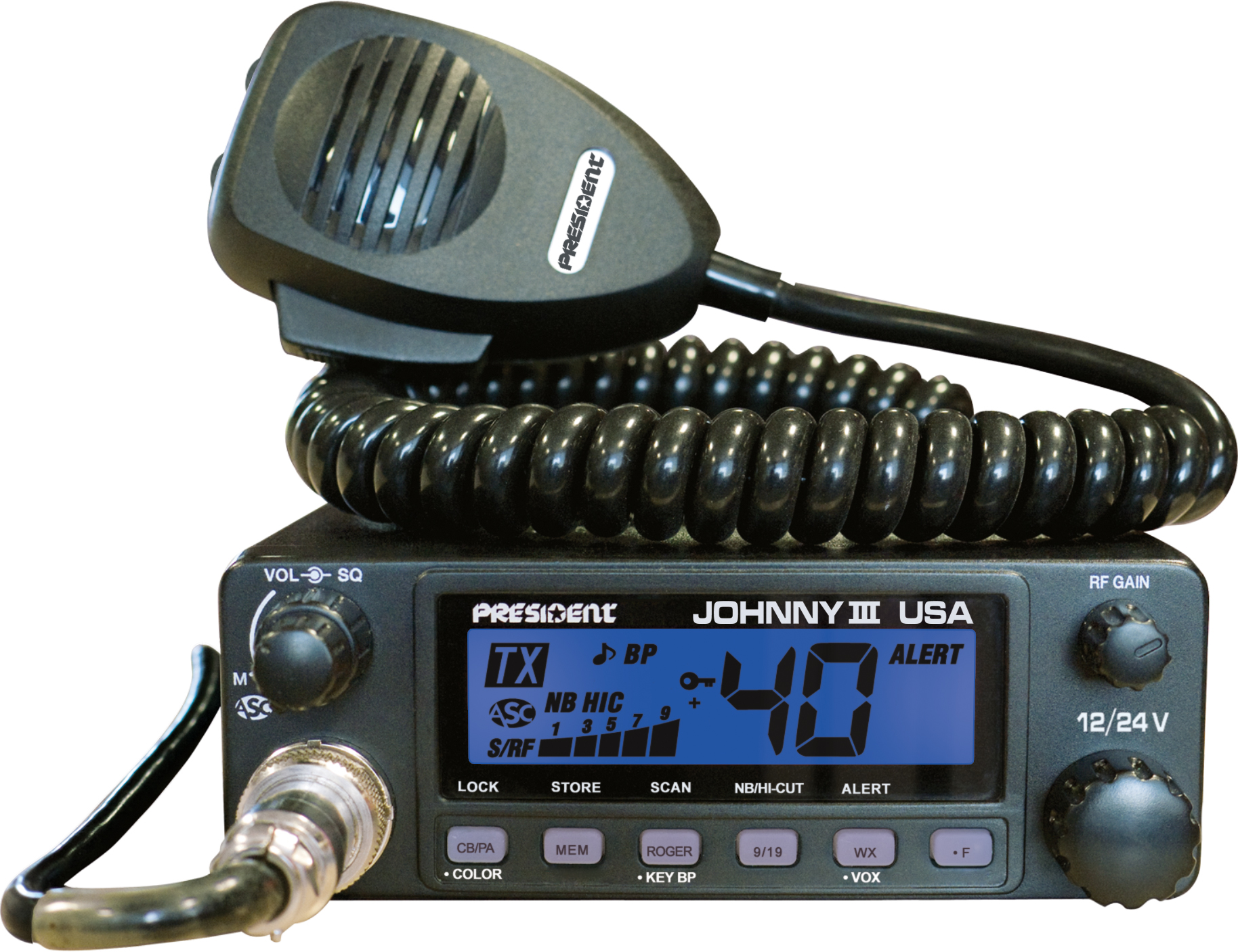 President Johnny III CB Radio uniden microphone wiring diagram 