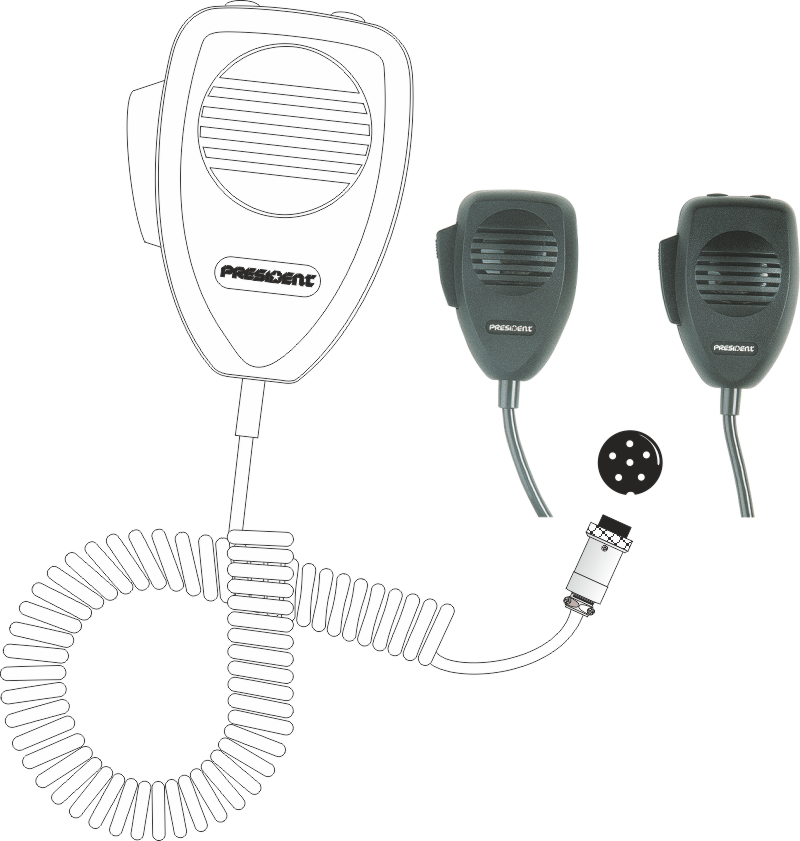 Microphones - CB - Accessoires - President Electronics