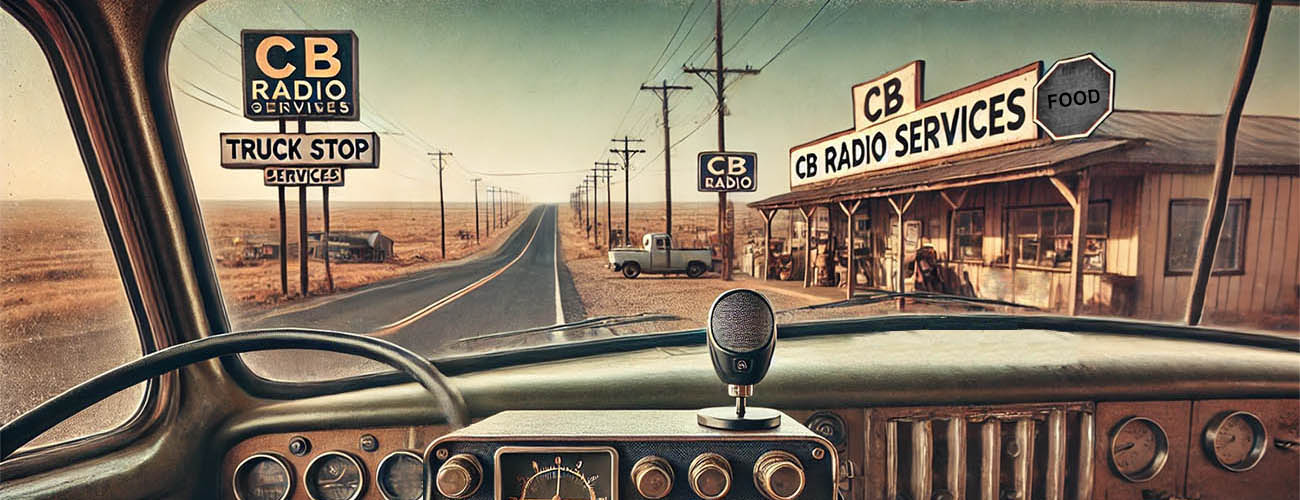 Historical CB radio landscape rendition